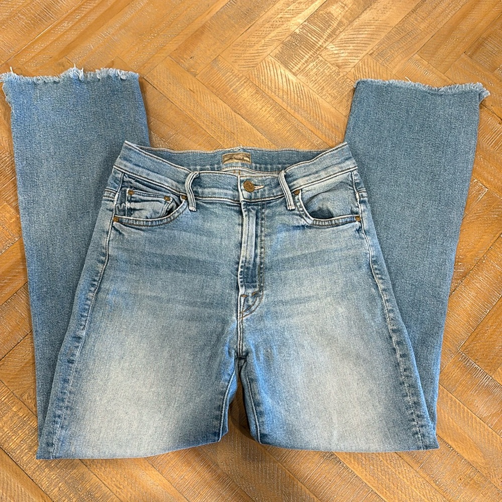 MOTHER Denim Insider Crop Step Fray